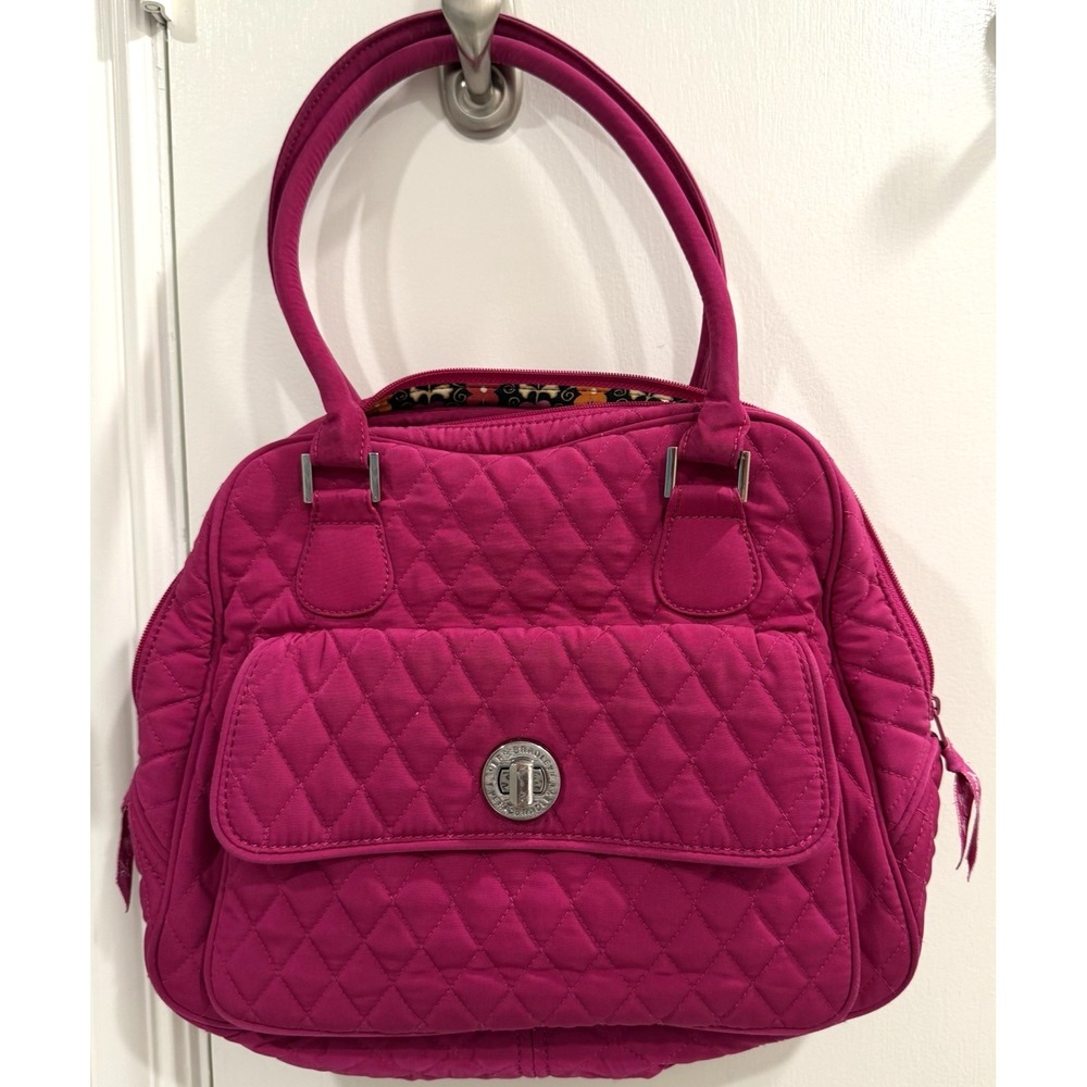 Vera Bradley Fuschia Quilted Handbag w/Wallet